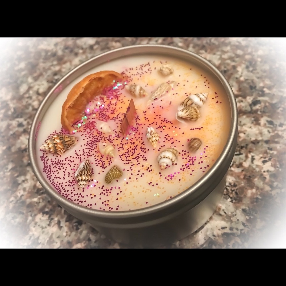 Handmade Soy Wax Candle “Mandarin Melon”